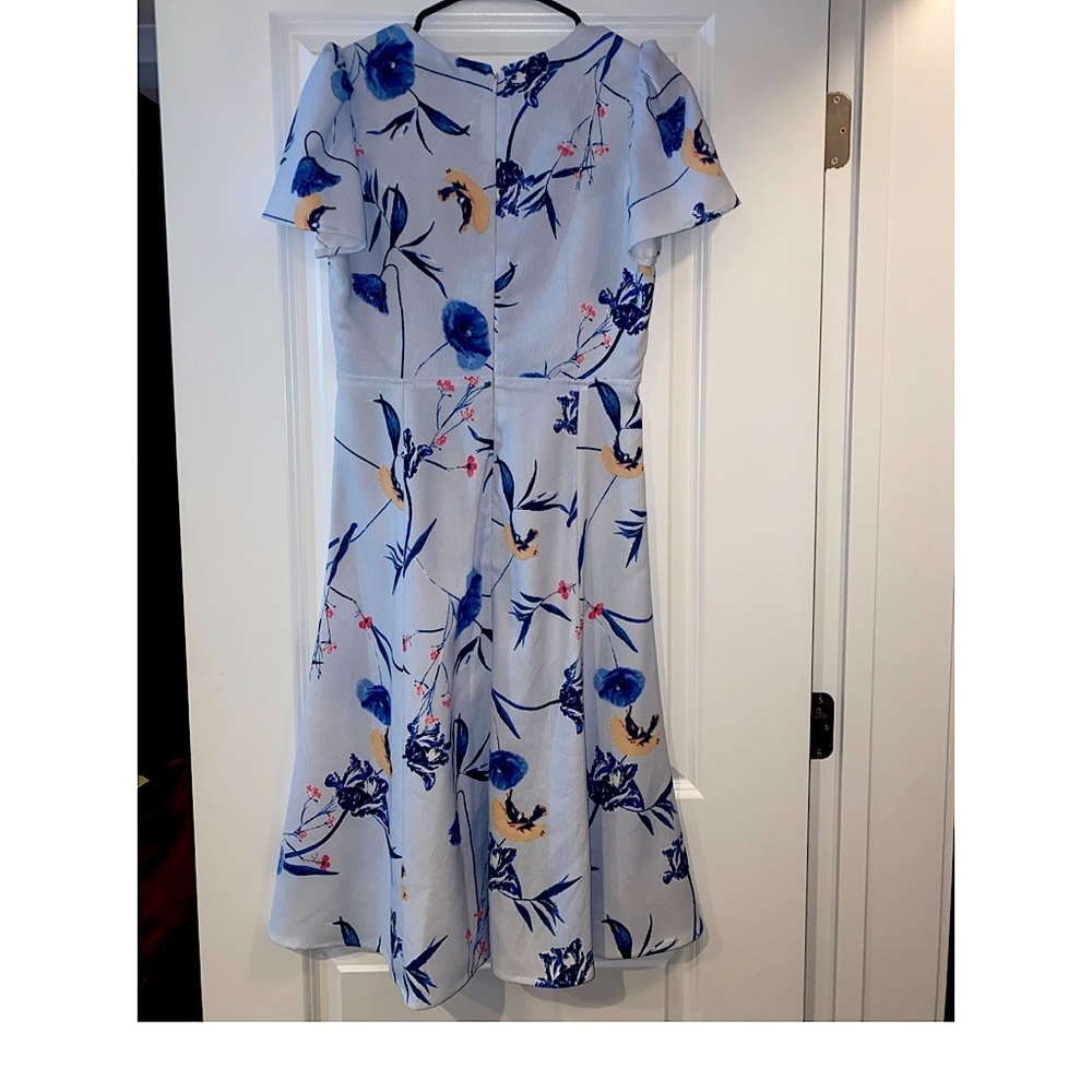 Ivanka Trump A-line Baby Blue Midi Dress Size 6